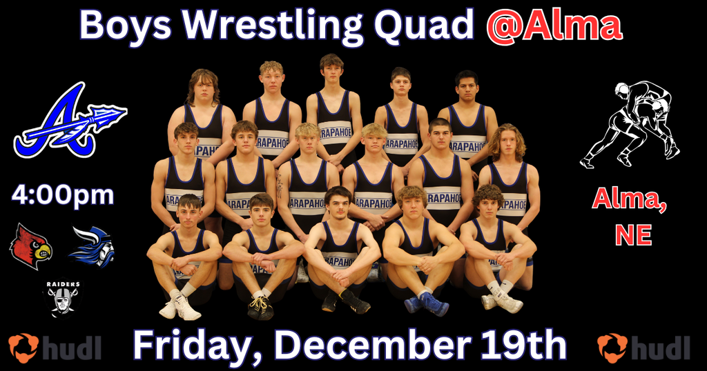 boys wrestling quad at alma - friday december 19th
