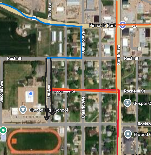routes to elwood school