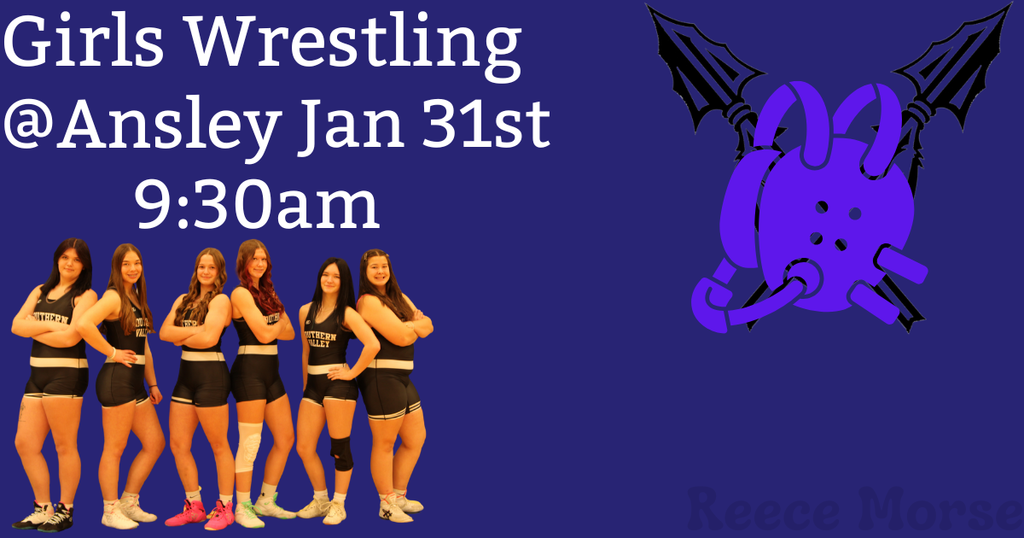 girls wrestling at ansley - saturday, january 31st