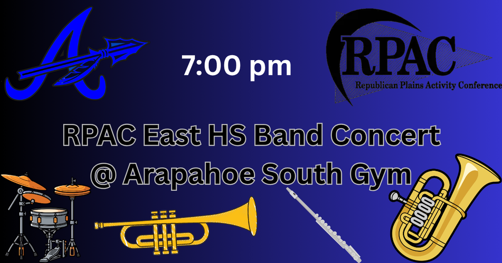 rpac east band concert - monday - 7pm - 2