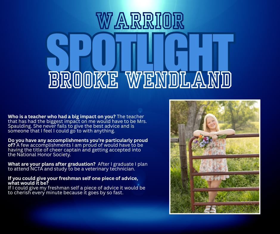 senior spotlight - brooke wendland