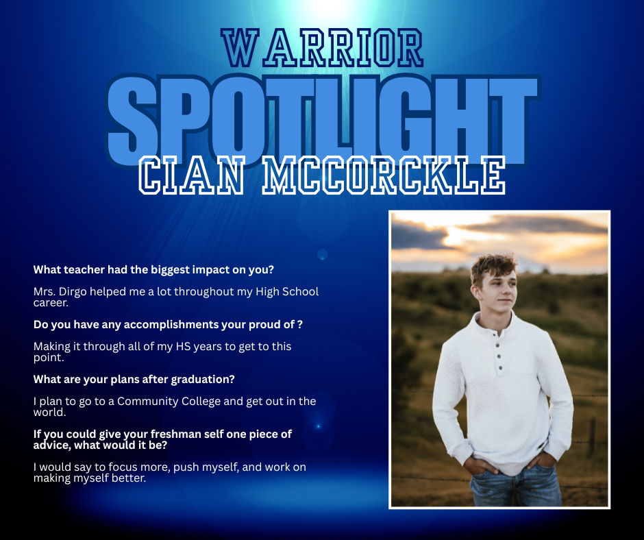 senior spotlight - cian mccorkle
