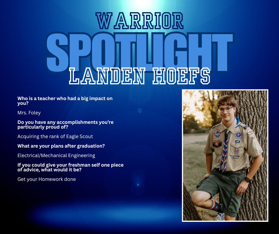 senior spotlight - landen hoefs