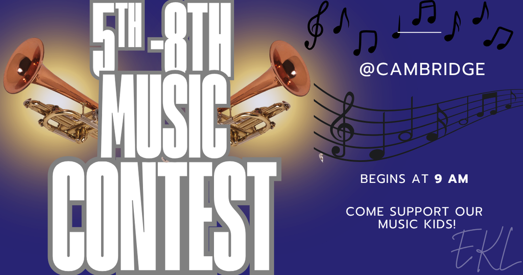 5-8 music contest at cambridge - friday april 10