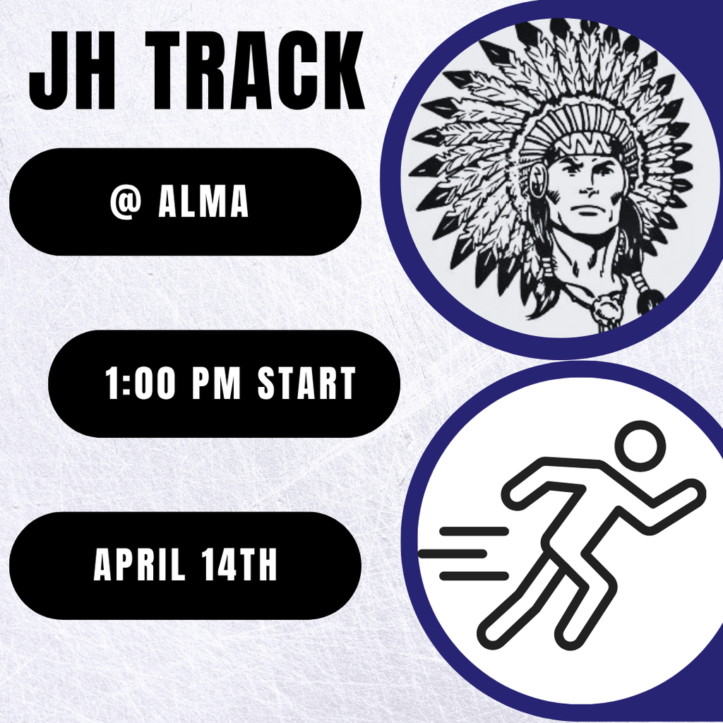 jh track invite at alma - tuesday april 14th - 1pm