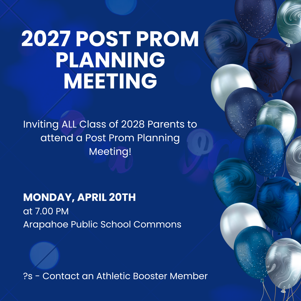 2027 Post Prom Planning Meeting TONIGHT @ 7:00 PM