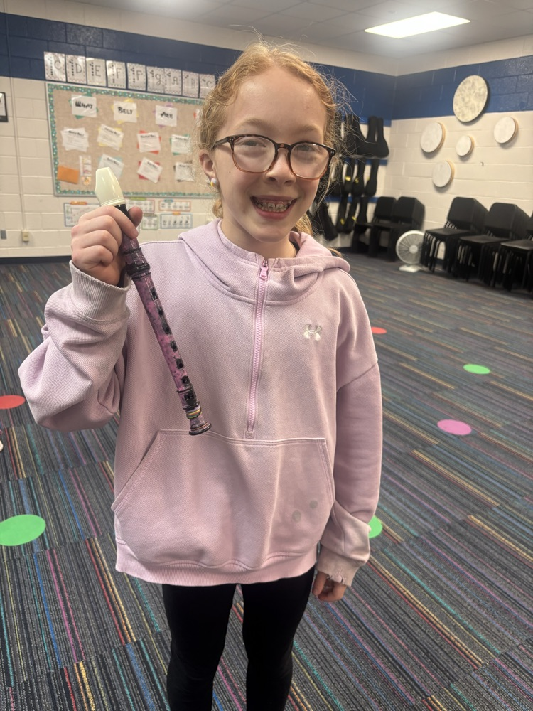 student with recorder