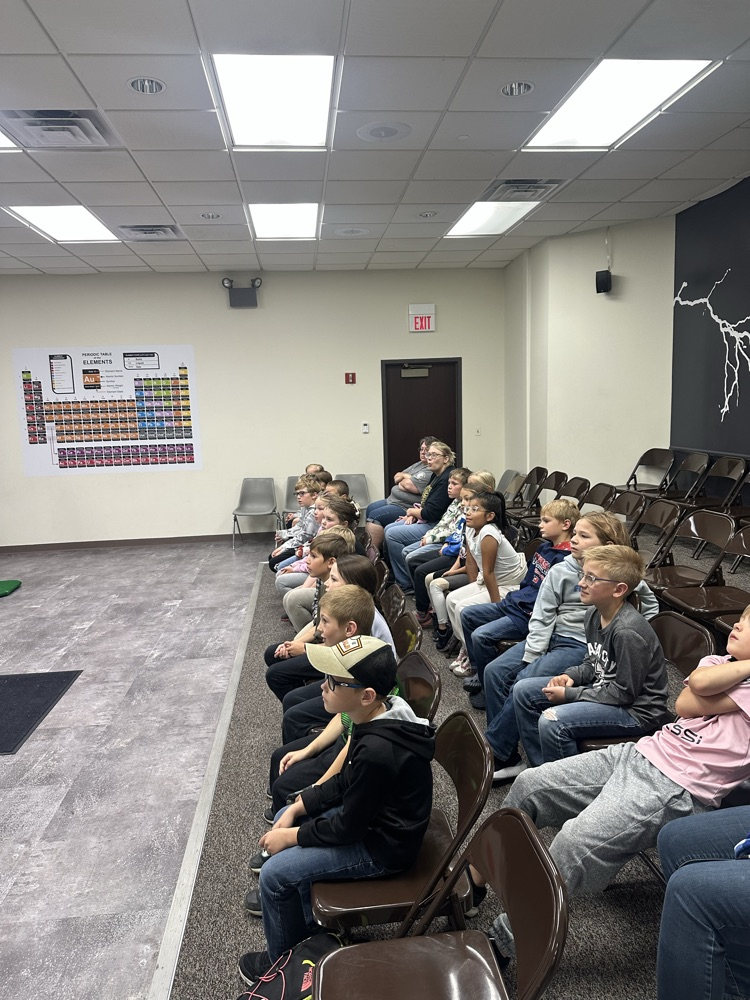 The second graders learning about raptors.