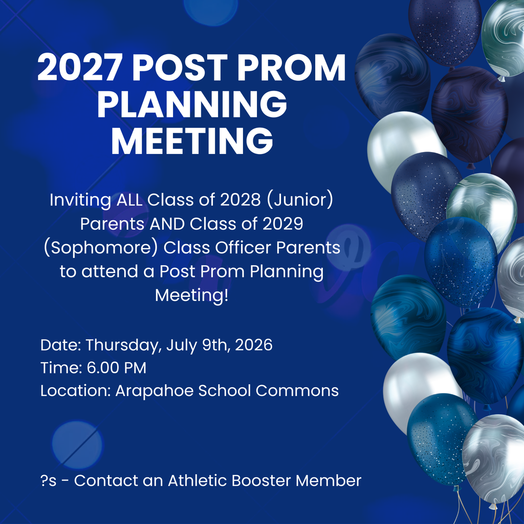 2027 Post Prom Planning Meeting - Thursday, July 9th @ 6 pm in the AHPS Commons!