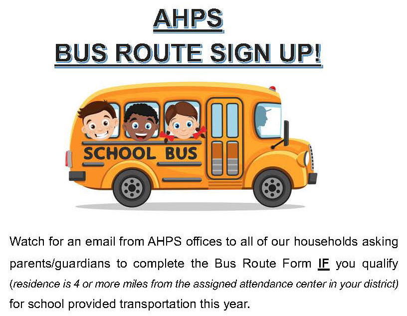 Bus Route Sign Up Notice