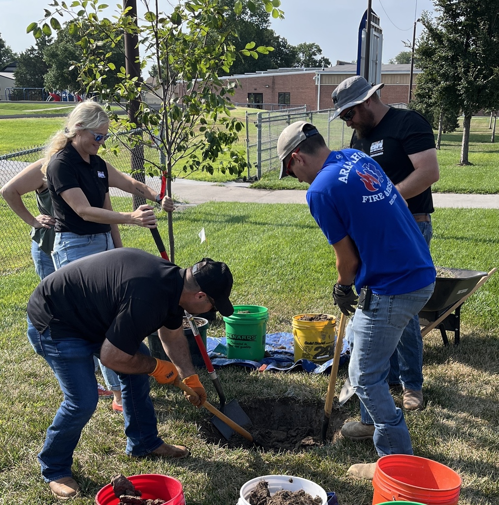 Digging hole for north tree