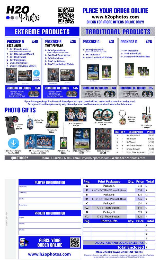 sport/activity photos flyer - back