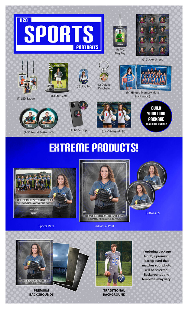sport/activity photos flyer - front