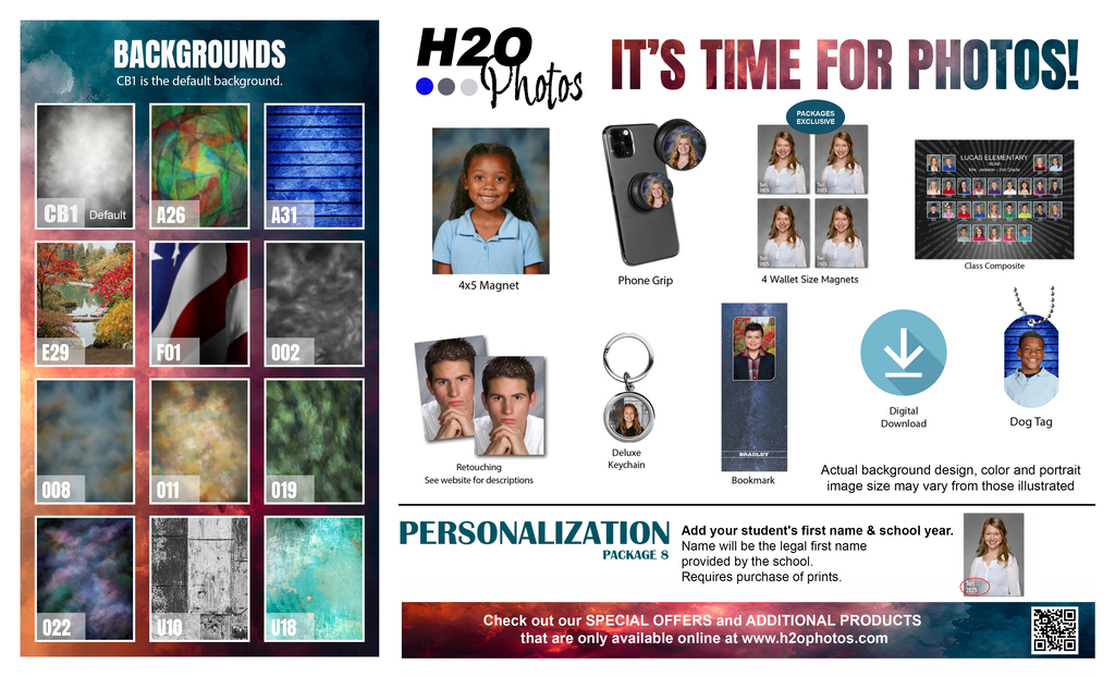 School Photos Order Flyer - Front