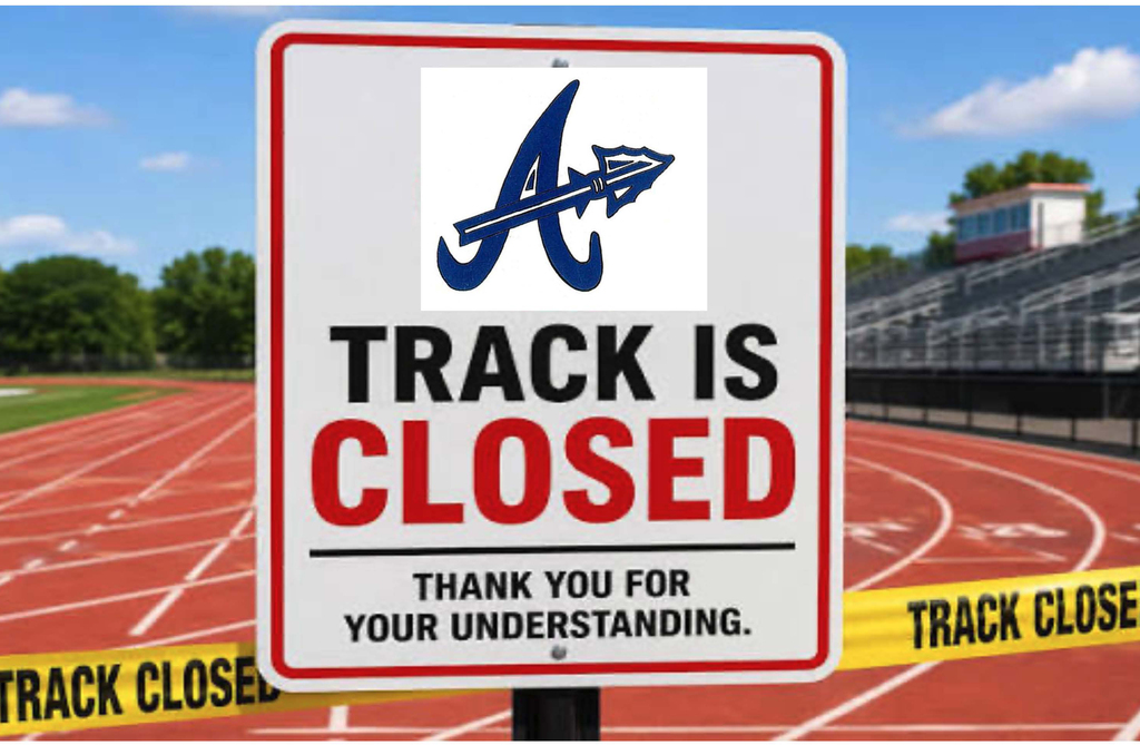 Track is CLOSED sign.