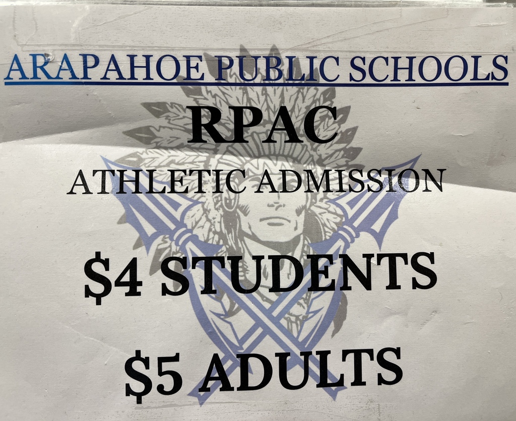 Athletic Admission Prices