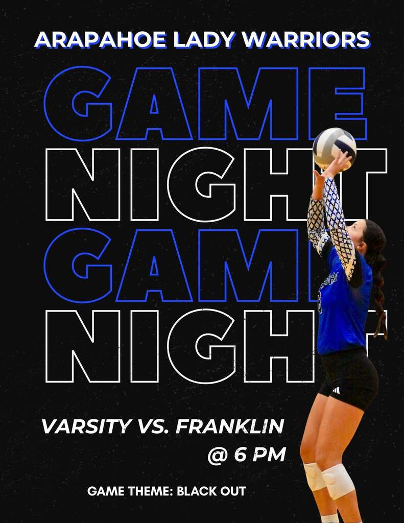 volleyball vs franklin - thursday 6pm blackout