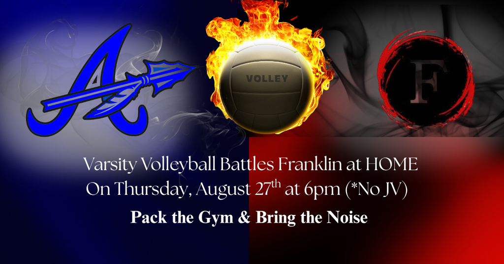 volleyball vs franklin - thursday 6pm