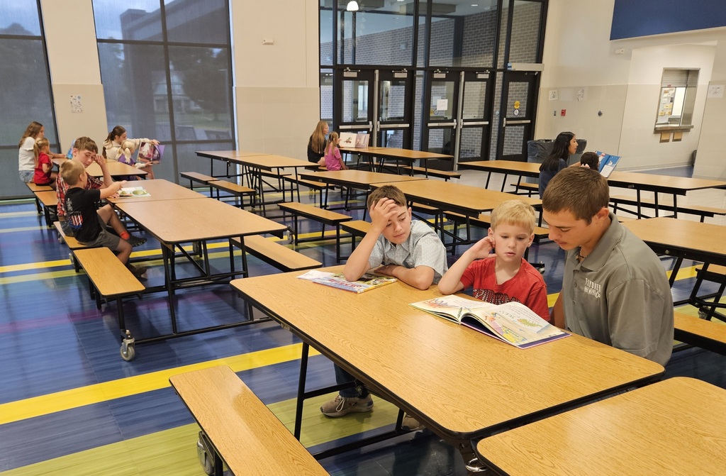 Students reading