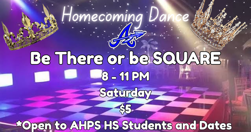 homecoming dance - saturday september 19th at 8pm - 1