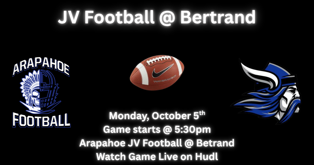 jv football at bertrand - monday, october 5th - 5pm