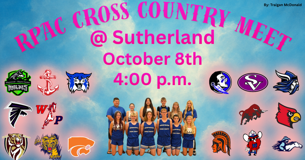 rpac cross country at sutherland - thursday, october 8th - 4 pm