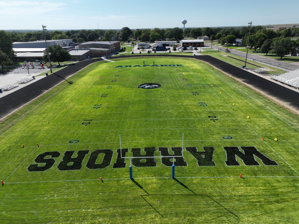 football field drone photo