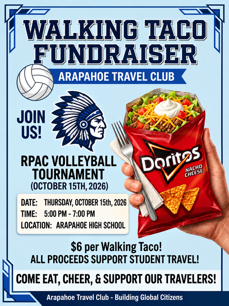 arapahoe travel club - walking taco fundraiser