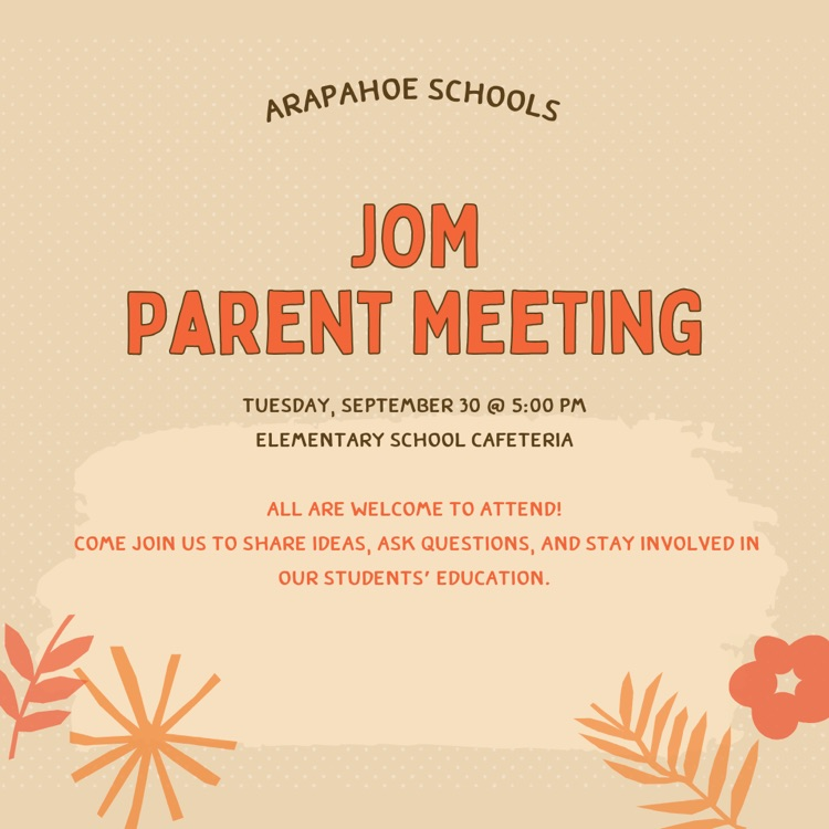 JOM parent meeting