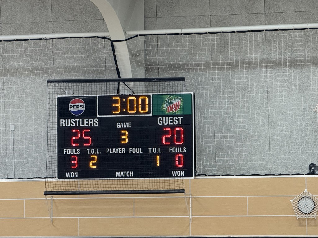 🏐✨ Falcons Supporting the Rustlers! 💛💙