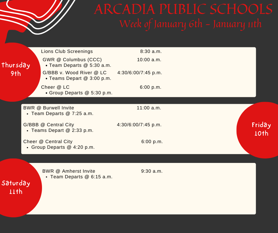 Weekly Calendar: January 6 - 11 - p.2