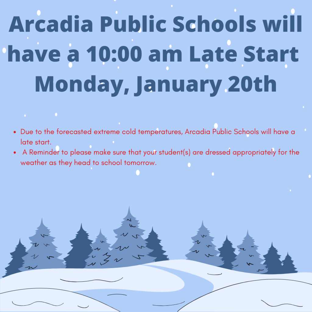 Late Start: January 20, 2025