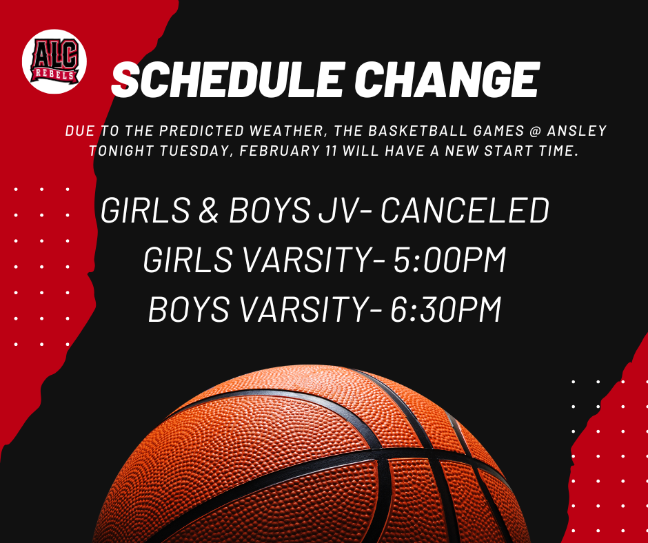 BBall Schedule Change 2/11