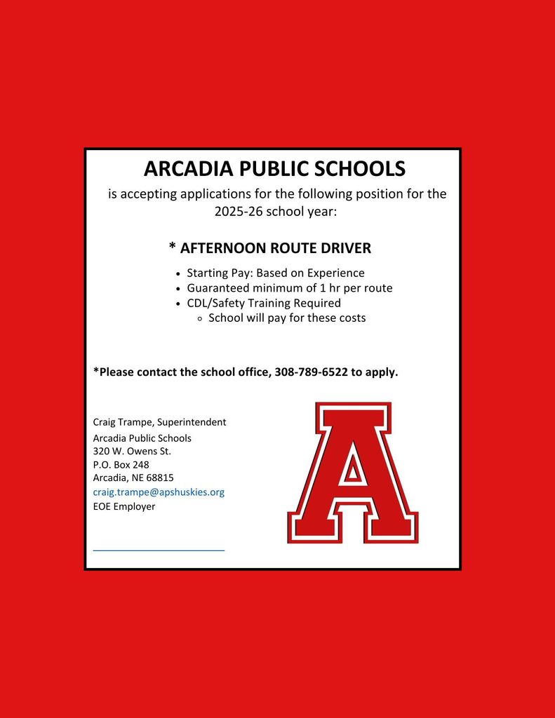 Route Driver Opening