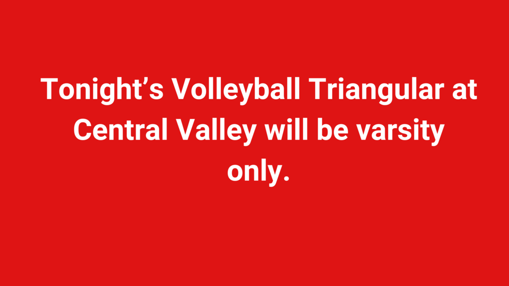 No JV VB at Central Valley Triangular
