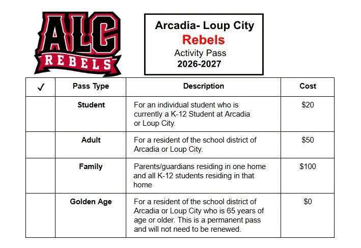 activity pass prices