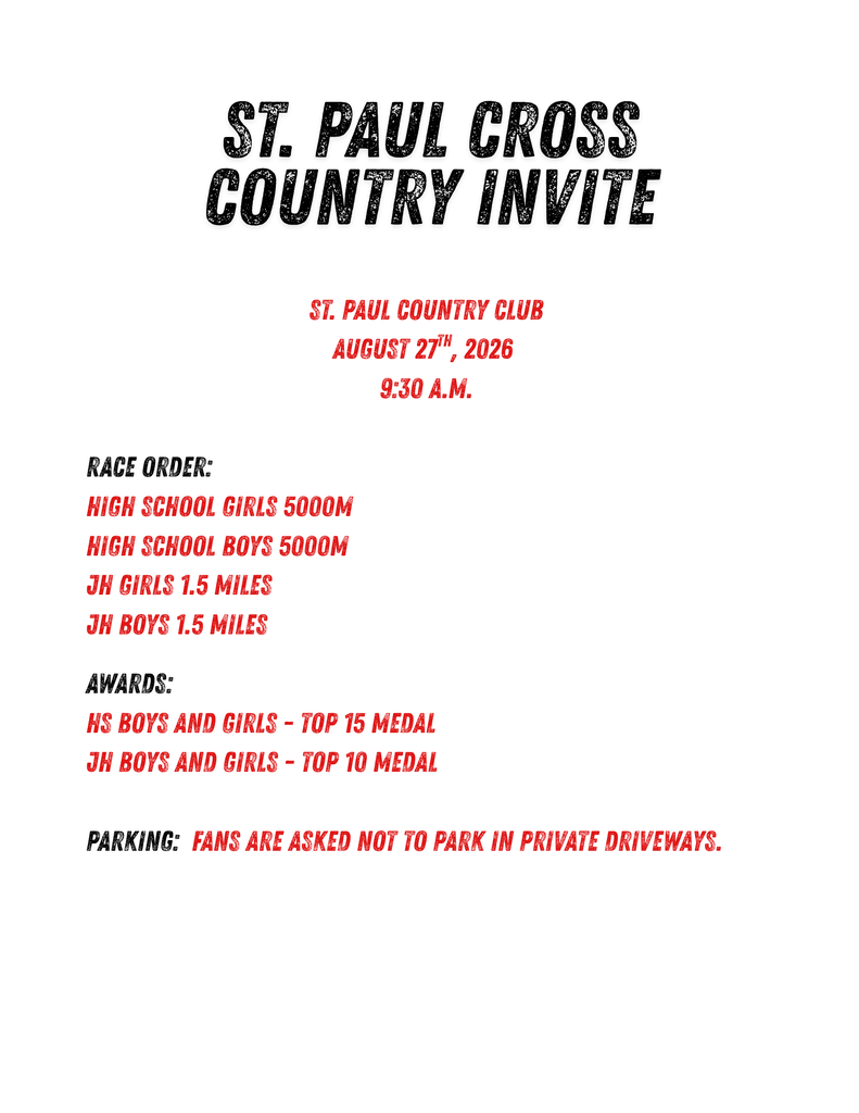 St. Paul XC Information