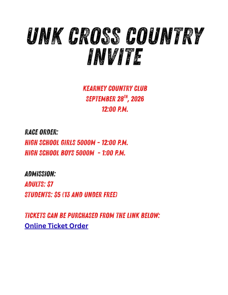 UNK XC Meet Info