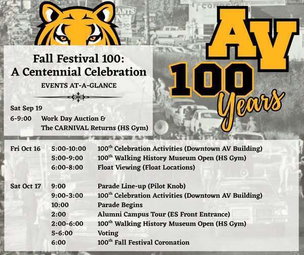Fall Festival Schedule Graphic