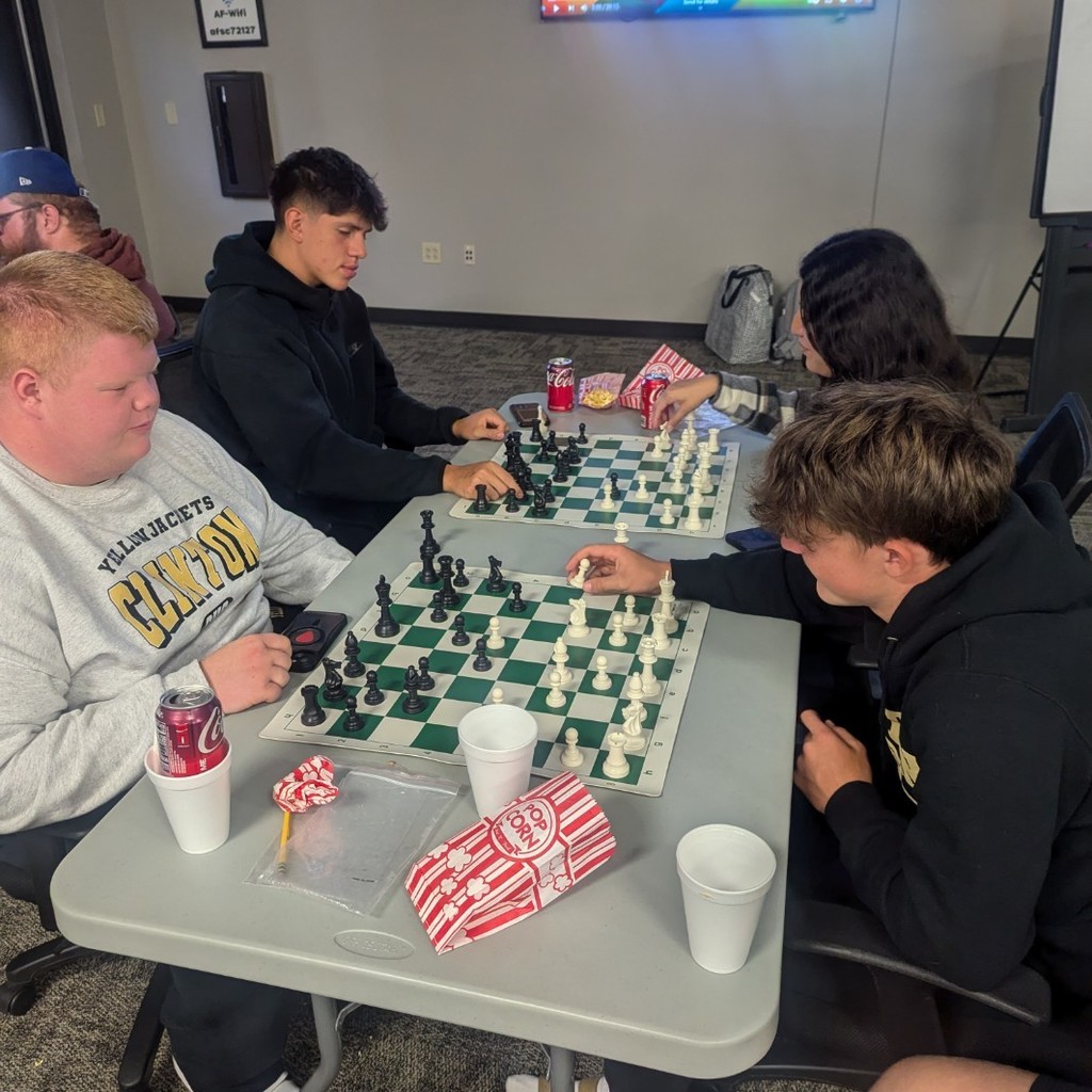 students play chess