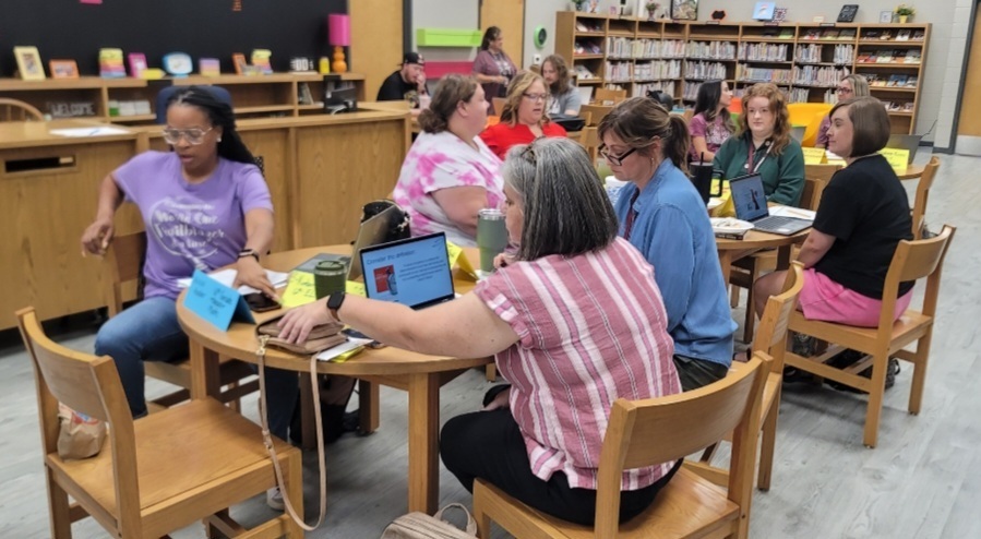 teachers working