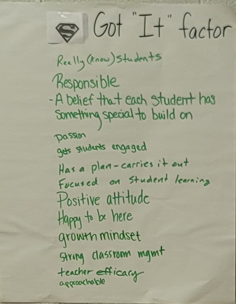 poster with words