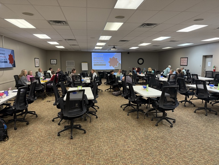 Conference Room at Arch Ford ESC with district dyslexia contacts in attendance
