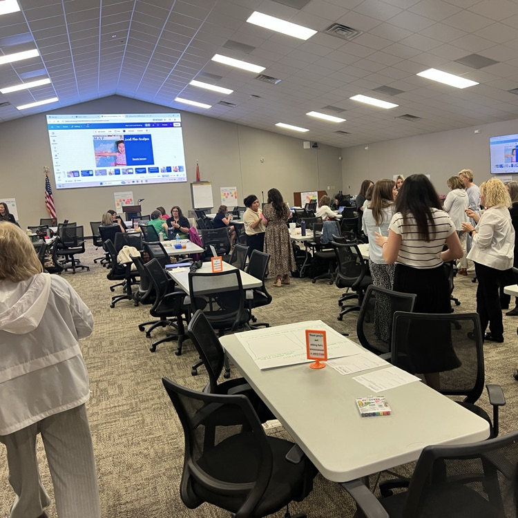 Early childhood leaders and partners collaborating during a regional meeting hosted at Arch Ford.
