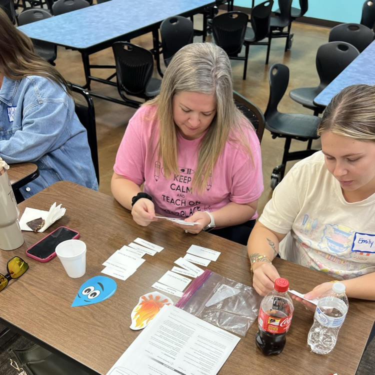     Educators participate in a hands on professional development activity focused on early childhood learning.