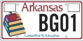 Arkansas Education License Plate
