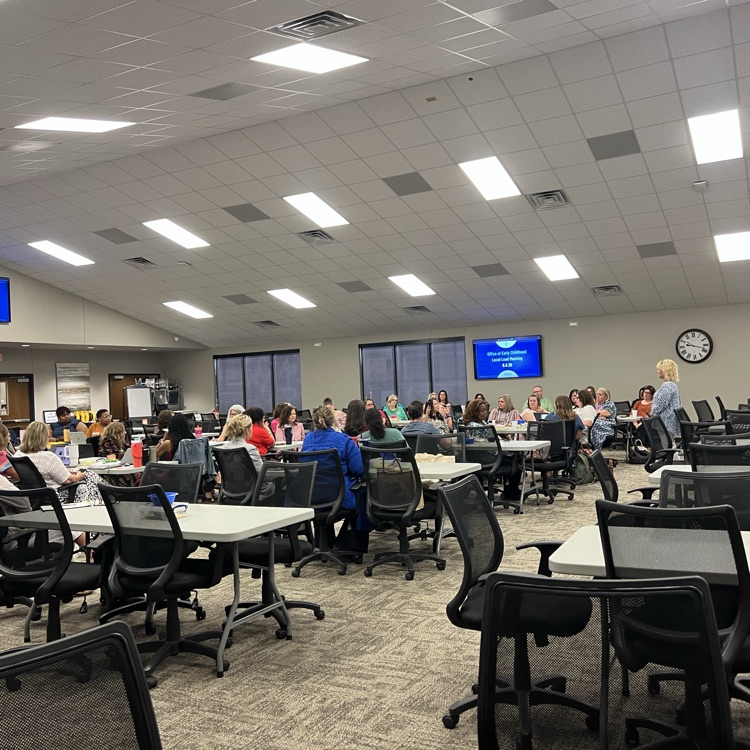    Early childhood professionals listen to a presentation during the Local Lead meeting at Arch Ford.