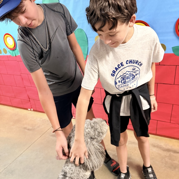 school visit with dog 