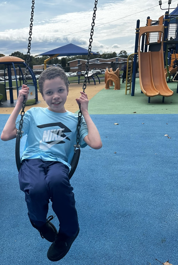 Student on swing
