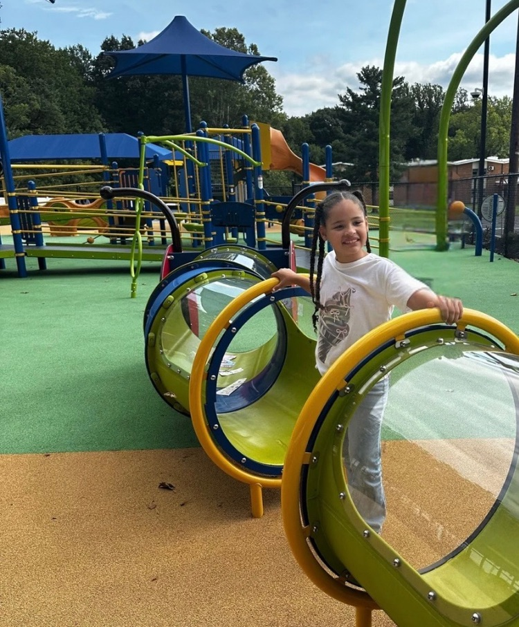 Student on playground